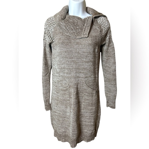 PRANA Cozy Beige Knit Organic Cotton Blend Sweater Women’s XS - Picture 1 of 9